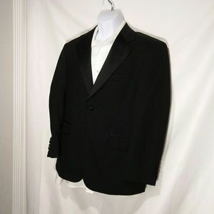 Stafford Essentials 100% wool 1-button Blazer